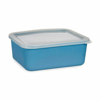 Storage Box with Lid Dark blue 14,5 x 7 x 19,5 cm (6 Units),,,