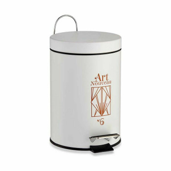 Pedalų dėžė Berilo Art Nouveau Balta Bronzinis Plienas Plastmasinis 3 L (6 vnt.),,,