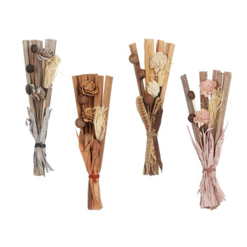 Puokštės Gift Decor 25-2190 Pilka Oranžinė Rožinė Natūralus vytelių 15 x 35 x 5 cm (48 vnt.),,,