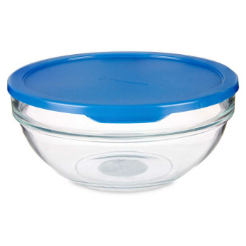 Apvali pietų dėžutė su dangteliu Pasabahce Chefs Mėlyna 1,135 L 17,2 x 7,6 x 17,2 cm (4 vnt.)