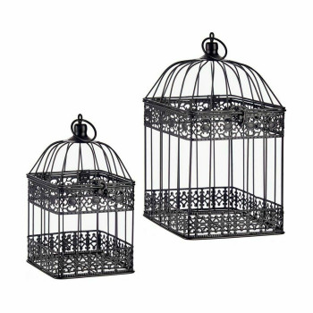 Decorative cage Set Black (4 Units),,,