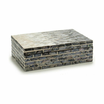 Dekoratyvinė spintelė Pilka Perlamutras drožlių plokštė 15,2 x 7,2 x 25 cm (4 vnt.),,,