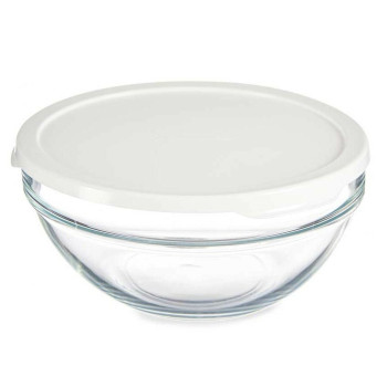 Apvali pietų dėžutė su dangteliu Pasabahce Chefs Balta 1,7 L 21 x 9 x 21 cm (4 vnt.)