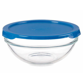 Apvali pietų dėžutė su dangteliu Pasabahce Chefs Mėlyna 595 ml 14 x 6,3 x 14 cm (6 vnt.)