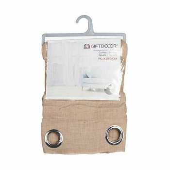 Curtain Beige 140 x 0,1 x 260 cm (6 Units),,,