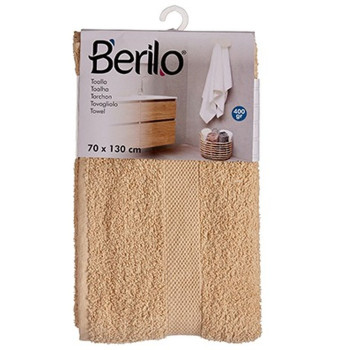 Vonios rankšluostis Berilo 89658 Kreminė 80 % medvilnė 20 % Poliesteris 70 x 130 cm (3 vnt.),,,
