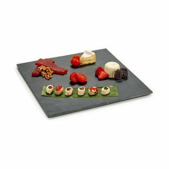 поднос для закусок Kinvara 551563 Чёрный 30 x 0,5 x 30 cm (12 штук)