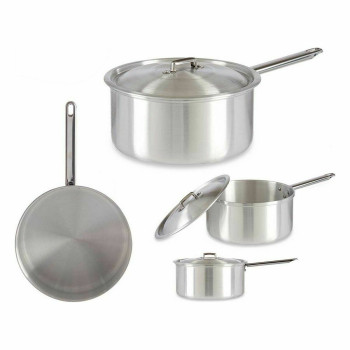 Kaanega Kastmepott Kinvara 100023 Hõbedane Alumiinium Ø 24 cm 5 L (10 Ühikut)