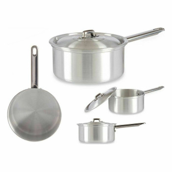 Kaanega Kastmepott Kinvara 100019 Hõbedane Alumiinium Ø 16 cm 1,5 L (10 Ühikut)