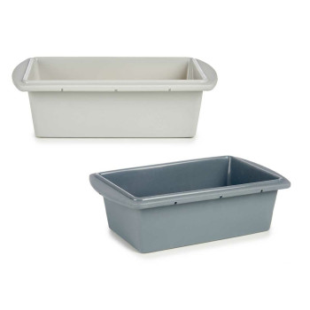 Küpsetusvorm Kinvara HH038 Helehall Tumehall Silikoon 1,5 L 16 x 7 x 27,5 cm Biskviidi kook (6 Ühikut)