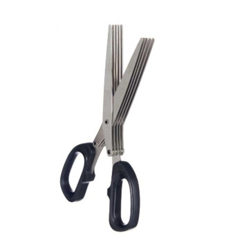 Virtuvės žirklės Kinvara KT11-5661D Juoda Sidabras Metalinis 7 x 18,5 x 1,7 cm (12 vnt.)