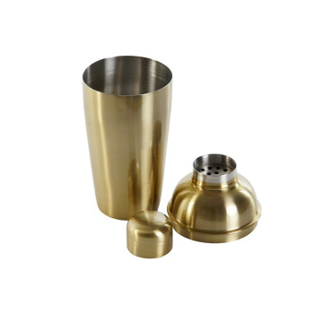 Kokteiļu Piederumu Komplekts DKD Home Decor Bronza Nerūsējošais tērauds 500 ml 8 x 8 x 21 cm