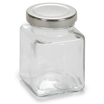 яс Прозрачный Серебристый Металл Cтекло 100 ml 5,6 x 7,6 x 5,6 cm (6 штук),,,,