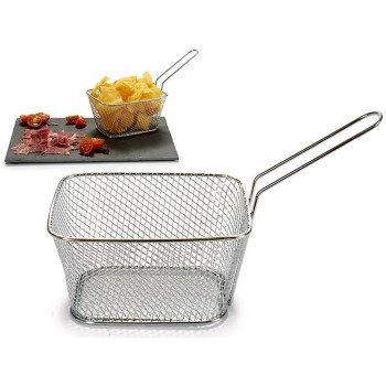Корзина для сервировки закусок Kinvara 50687 Серебристый Железо 24 x 13 x 11 cm (24 штук)