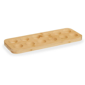 Kiaušinio dėklas Kinvara CN-KT200062-1B Ruda Bambukas 40 x 3,4 x 40 cm (12 vnt.)