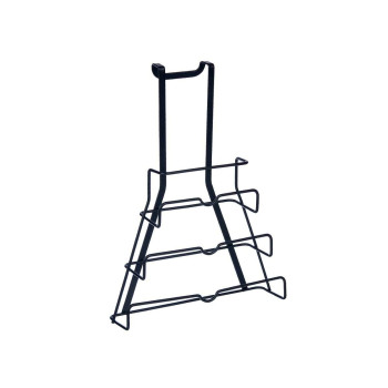 Подставка для кухонных принадлежностей Kinvara W7134 Чёрный Железо 27 x 37 x 9 cm Крышка для сковороды (6 штук)