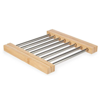 Lauamatt Kinvara 90951 Hõbedane Metall Bambus 36,4 x 2,2 x 21,3 cm (6 Ühikut)