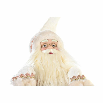 Decorative Figure DKD Home Decor Father Christmas Christmas Grey Pink Wood 42 x 22 x 50 cm,,,