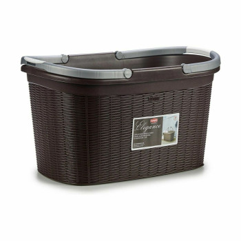 Laundry Basket Stefanplast Elegance Plastic 35 L 57,5 x 29 x 36,5 cm (15 Units),,,