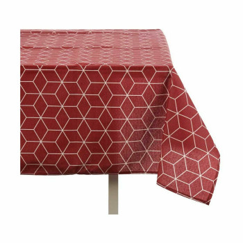 Dėmėms atspari staltiesė Kinvara CUBIC-26195-1 Balta Kaštoninė Plona drobė Apsauga nuo dėmių Abstraktus 140 x 180 cm (10 vnt.),,