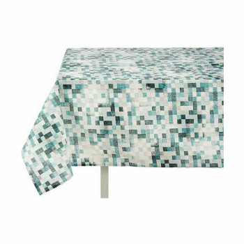 Dėmėms atspari staltiesė Kinvara CUADROS-A Mėlyna Turkis Plona drobė Apsauga nuo dėmių Rėmeliai 140 x 180 cm (6 vnt.),,,