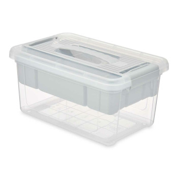 Универсальная коробка Kipit 02 1310 Серый Прозрачный Пластик 5 L 29,5 x 14,5 x 19,2 cm (6 штук)