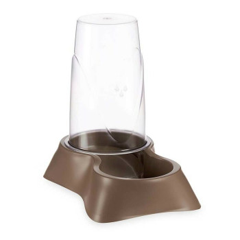 Pet feeding dish Mascow 87852 Brown polypropylene 3,5 L 21,5 x 32,5 x 32,5 cm Dispenser (4 Units),,,