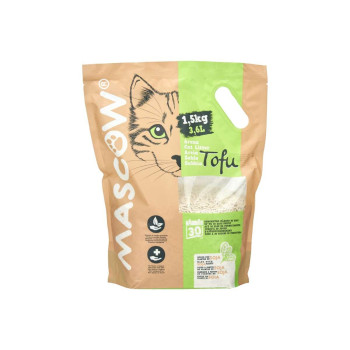 Smiltis kaķiem 1,5 Kg Sojas Balts (8 gb.),,,