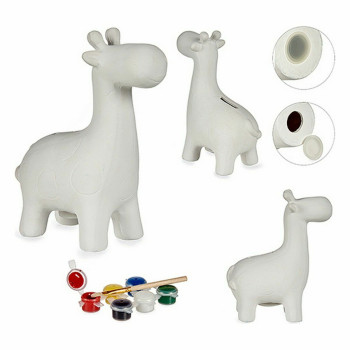 Paint Your Own Money Box Pincello BS2316 Ceramic Giraffe 6,8 x 16,2 x 13,2 cm (12 Units),,,