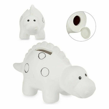 Paint Your Own Money Box Pincello BS1949 Ceramic Dinosaur 6,5 x 8,7 x 16 cm (12 Units),,,
