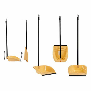 Prügikühvel Kokkupandav Kreemikas PVC Metall 28,5 x 87,5 x 31 cm (12 Ühikut),,,