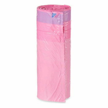 Rubbish Bags Perfumed Self-closing Pink Polyethylene 15 Units 30 L,,,