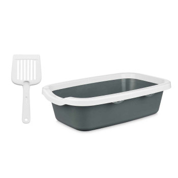 Kaķu kaste Mascow 87954 Balts Antracīts Plastmasa 25 x 11 x 2 cm (11 Vienības),,,