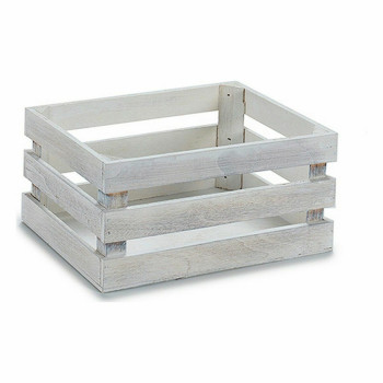 Decorative box White Aspen wood 22 x 9 x 13 cm (48 Units),,,