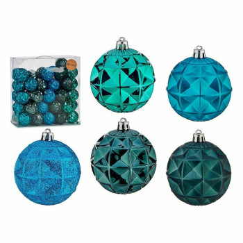 Jõulukuulide komplekt Türkiissinine 7 cm (4 Ühikut),,,