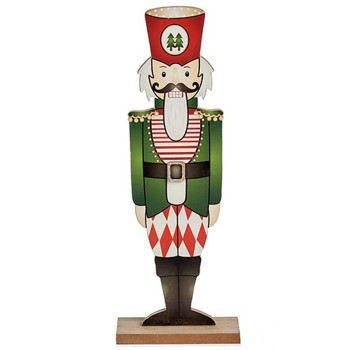 Nutcracker Krist+ 19XD35232 Black Red Green Wood 8 x 40 x 15 cm Nutcracker (12 Units),,,