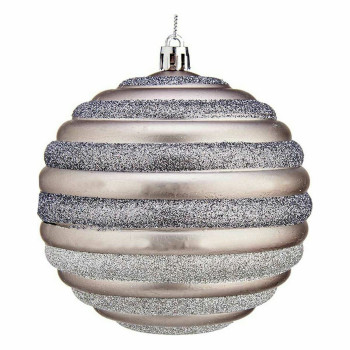 Kalėdinių kamuoliukų rinkinys Krist+ 00876 Sidabras Plastmasinis Apskritimai 10 cm (6 vnt.),,,