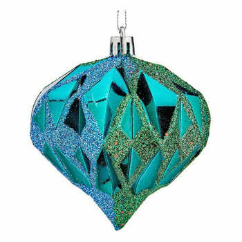 Jõulukuulide komplekt Krist+ 00897 Sinine Plastmass Teemant (12 Ühikut),,,