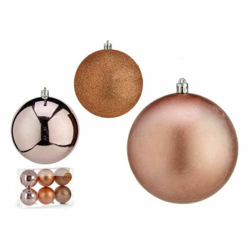 Kalėdinių kamuoliukų rinkinys Krist+ 00727 Rožinė Plastmasinis (12 vnt.),,,