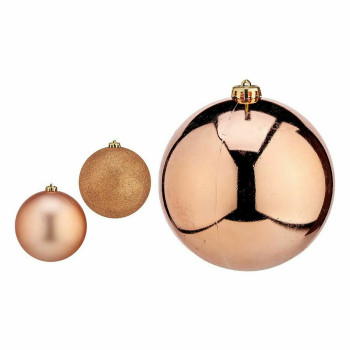 Kalėdinių kamuoliukų rinkinys Krist+ 00749 Varinis Plastmasinis (4 vnt.),,,