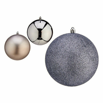 Jõulukuulide komplekt Krist+ 00762 Hõbedane Plastmass (6 Ühikut),,,