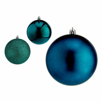 Jõulukuulide komplekt Krist+ 00769 Sinine Plastmass (12 Ühikut),,,