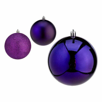 Jõulukuulide komplekt Krist+ 00775 Lilla Plastmass (12 Ühikut),,,
