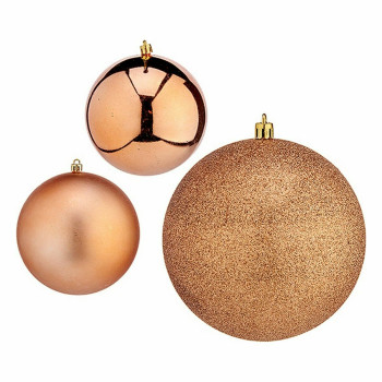 Jõulukuulide komplekt Krist+ 00811 Vask Plastmass (12 Ühikut),,,