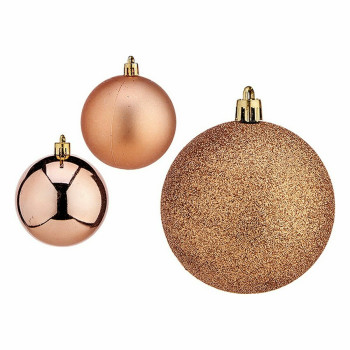 Jõulukuulide komplekt Vask Plastmass d 7 cm (12 Ühikut),,,
