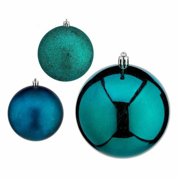 Jõulukuulide komplekt Krist+ 00829 Sinine Plastmass (16 Ühikut),,,
