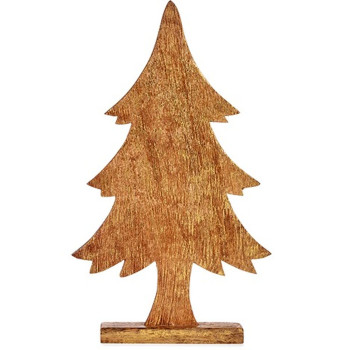 Dekoratyvinė figūrėlė Naujametinė eglutė Auksinis Medžio 5,1 x 49,5 x 25,5 cm (6 vnt.),,,