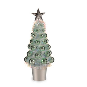Naujametinė eglutė Krist+ 18CH315/IRIDESCENT Žalia polipropileno PET Plastmasinis Naujametinė eglutė 12,2 x 30 x 12,2 cm (12 vnt