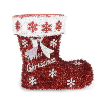 Christmas Stocking Krist+ 19CD068 polypropylene PET Boot Tinsel,,,