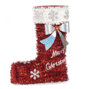 Christmas Stocking Krist+ 19CD064 polypropylene PET Christmas Stocking Tinsel,,,